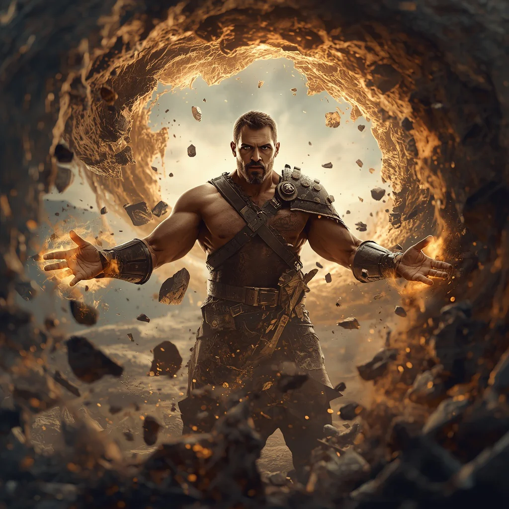 Powerful Man with Elemental Earth Control Ancient Power | Indian men prompt free — AI image prompt